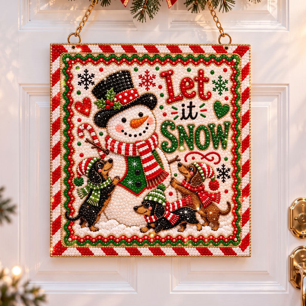 🔥 Limited Time 70% OFF - 🎁✨ Christmas Gem Craft Hanging Kit – Sparkling DIY Door Decor