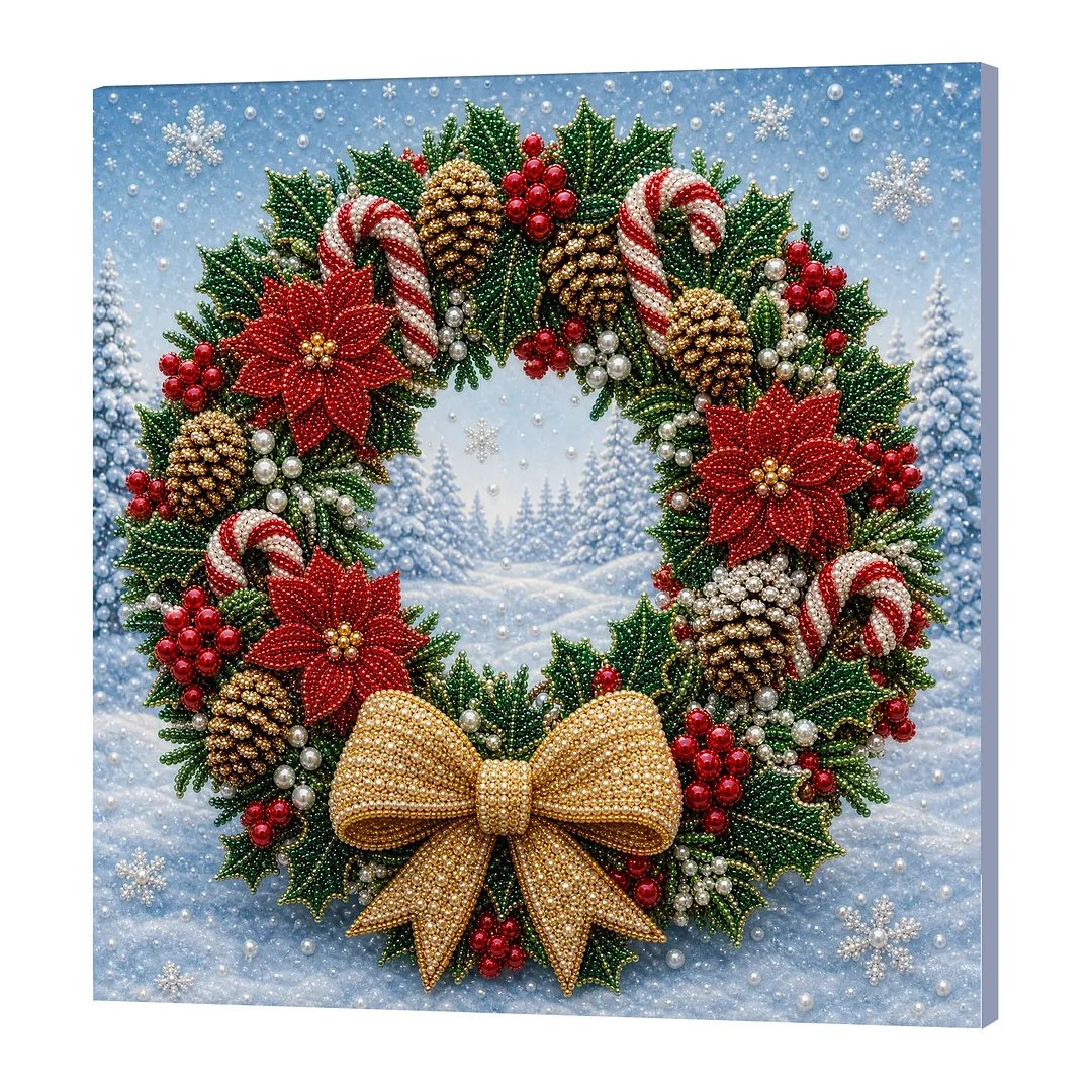Christmas Wearth Pearl Diamond Painting Kit