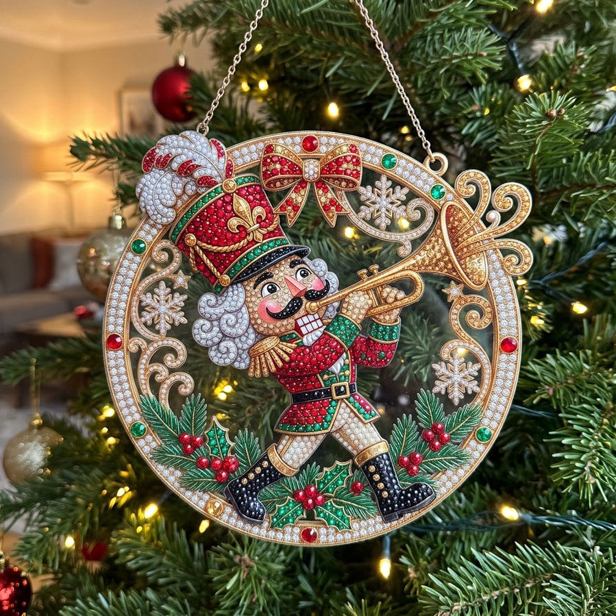 Christmas Nutcracker Soldier Diamond Art Hanging Ornament Kit