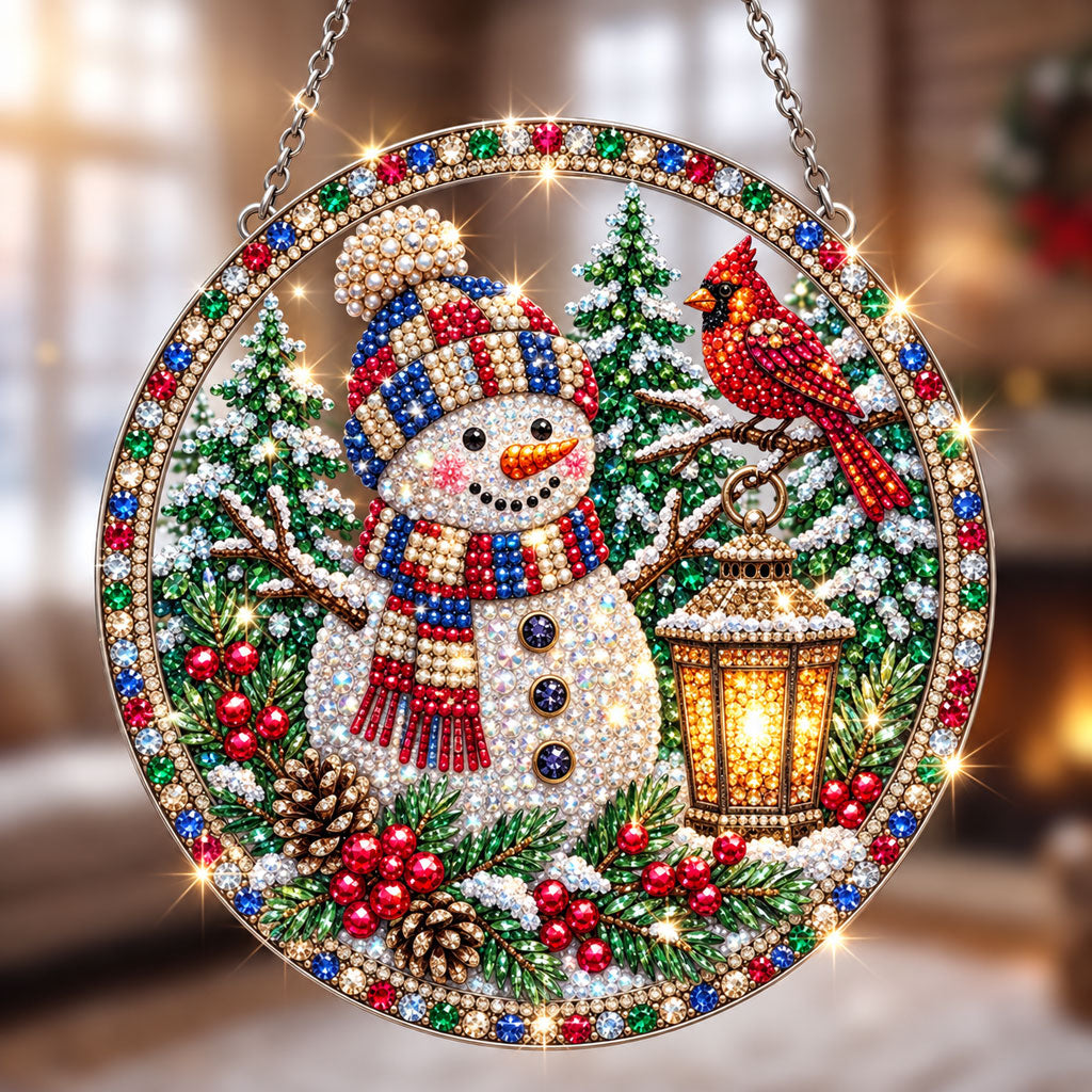 🔥 Limited Time 70% OFF - 🎄💎 Christmas Crystal Suncatcher Craft Kit – Festive DIY Hanging Decor