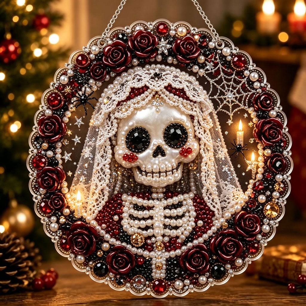 🔥Limited time 70% OFF - 🎃✨ Halloween DIY Pearl Diamond Art Ornament Kit – Sparkling Hanging Decor