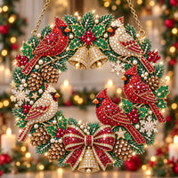 🐦🔔 Christmas Cardinal Wreath