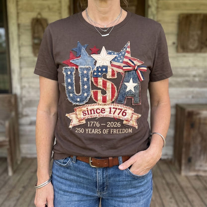 USA Since 1776 – 250 Years Of Freedom Patriotic Heritage WN2906003CL Unisex T-shirt