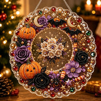 🎃🌹 Haunted Pumpkin Wreath