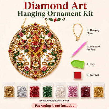 Sacred Heart Blessings Diamond Art Hanging Ornament Kit