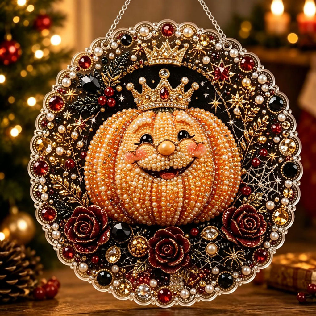🔥Limited time 70% OFF - 🎃✨ Halloween Pearl Diamond Art Hanging Ornament Kit – Sparkling DIY Window Hanging Decor