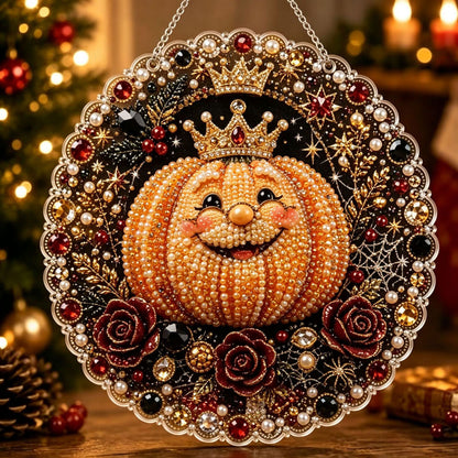 🔥Limited time 70% OFF - 🎃✨ Halloween Pearl Diamond Art Hanging Ornament Kit – Sparkling DIY Window Hanging Decor