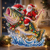 Santa Riding Bass