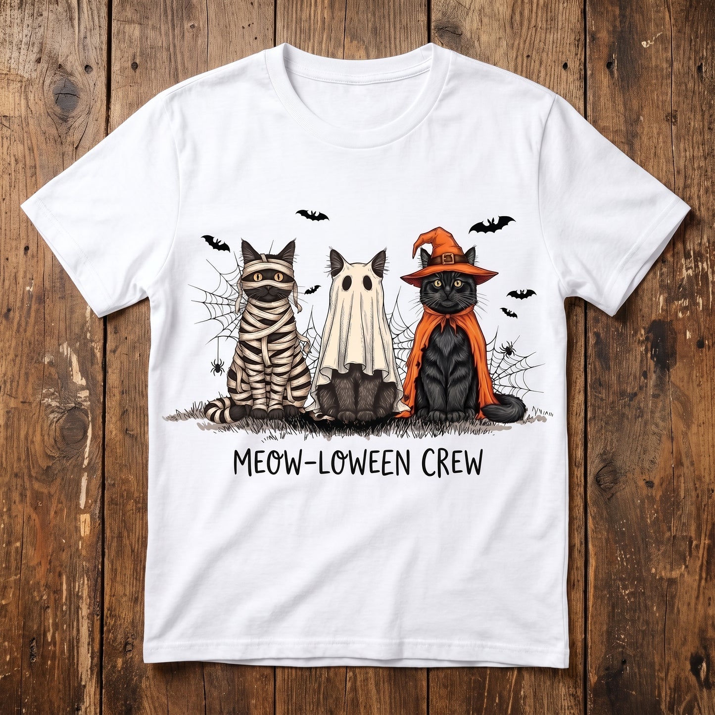 Meow-Loween Crew WN1707001CL Unisex T-shirt