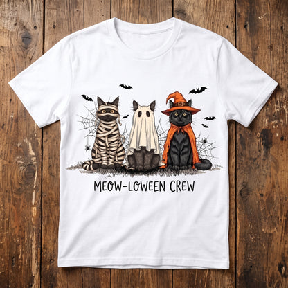 Meow-Loween Crew WN1707001CL Unisex T-shirt