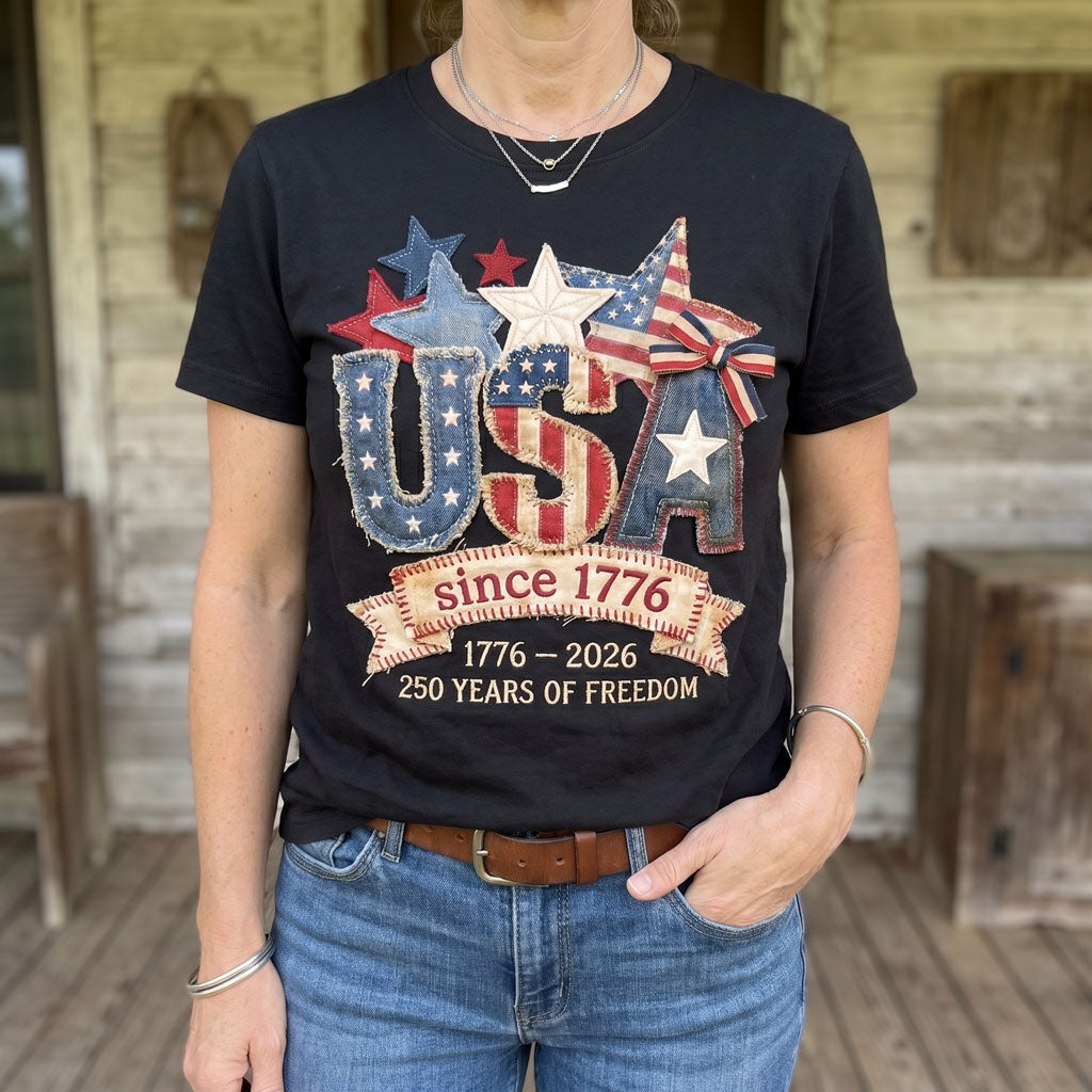 USA Since 1776 – 250 Years Of Freedom Patriotic Heritage WN2906003CL Unisex T-shirt