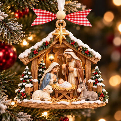 Nativity Scene XR1610005CL Christmas Ornament