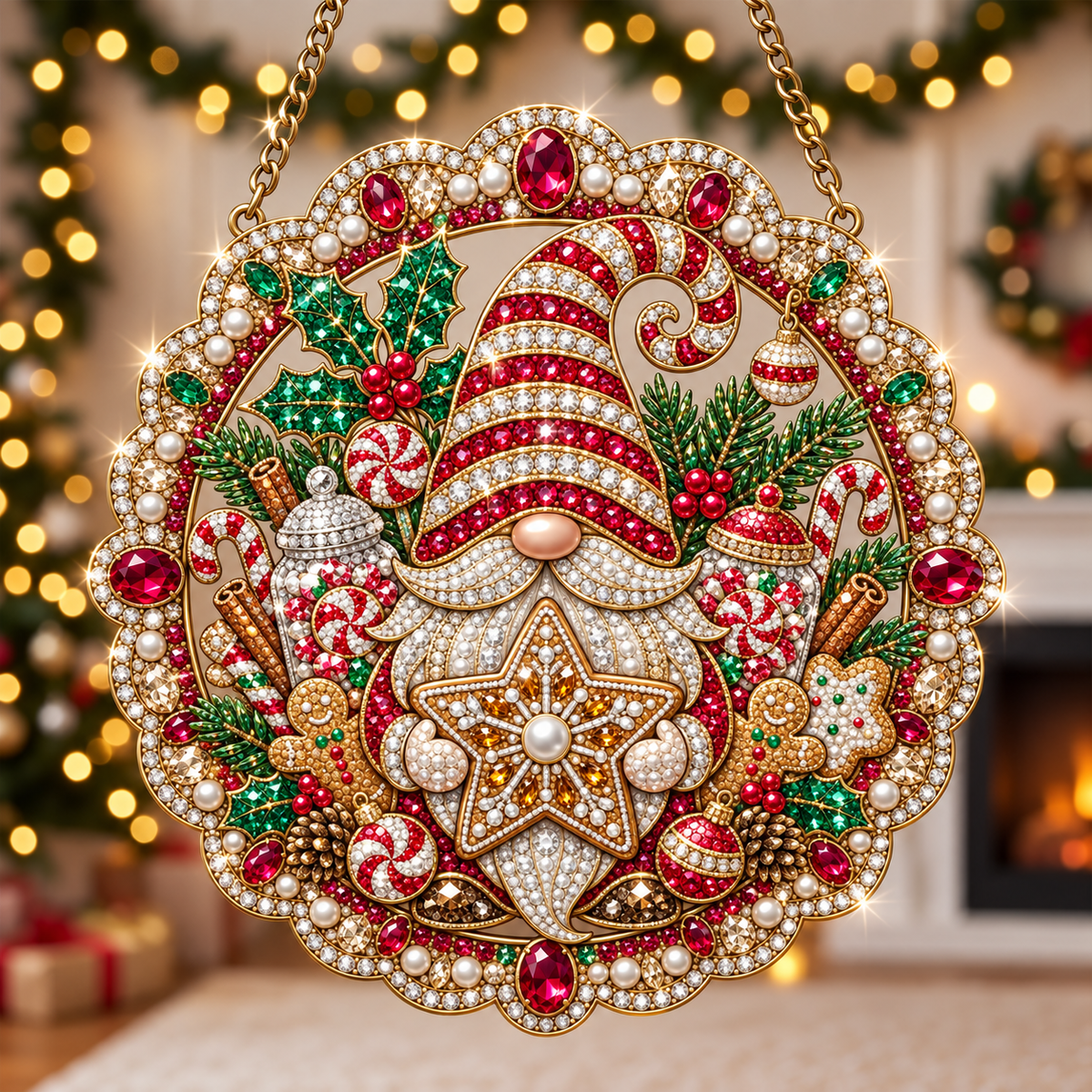 🔥 Limited Time 70% OFF - 🎄💎 Christmas Crystal Suncatcher Craft Kit – Festive DIY Hanging Decor
