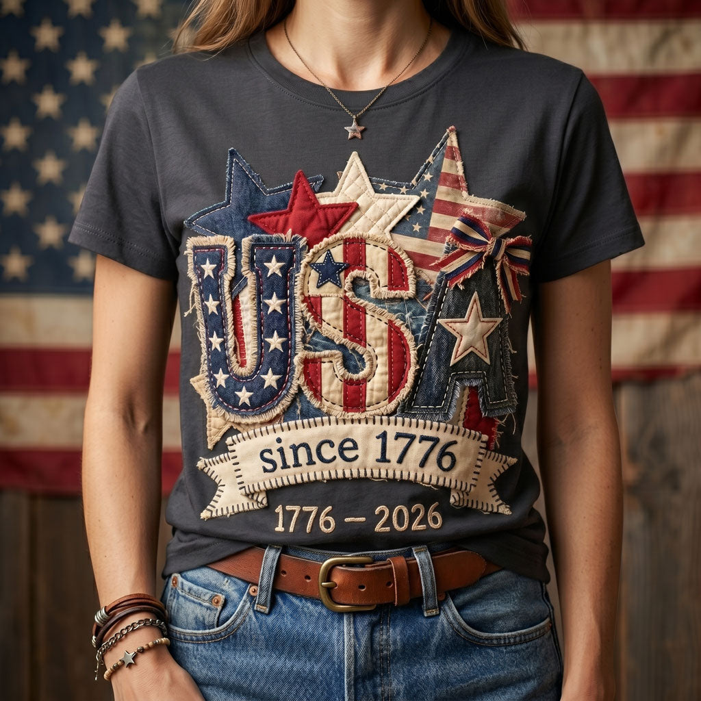Vintage USA Since 1776 – 250th Anniversary Patriotic WN2906006CL Unisex T-shirt