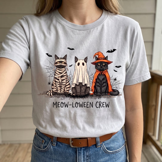 Meow-Loween Crew WN1707001CL Unisex T-shirt