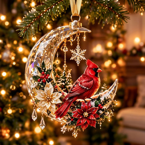 Moonlight Cardinal XR1710022CL Christmas Ornament