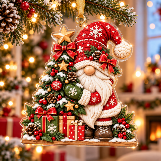 Cute Santa Gnome XR1710002CL Christmas Ornament