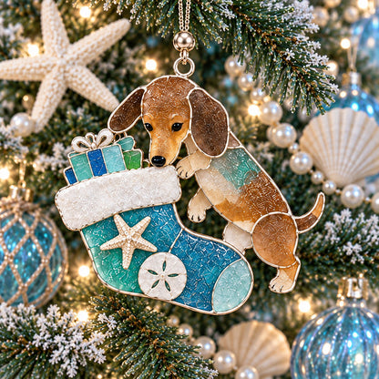 Coastal Dachshund XR2110002CL Christmas Ornament