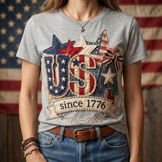 Vintage USA Since 1776 – 250th Anniversary Patriotic WN2906006CL Unisex T-shirt