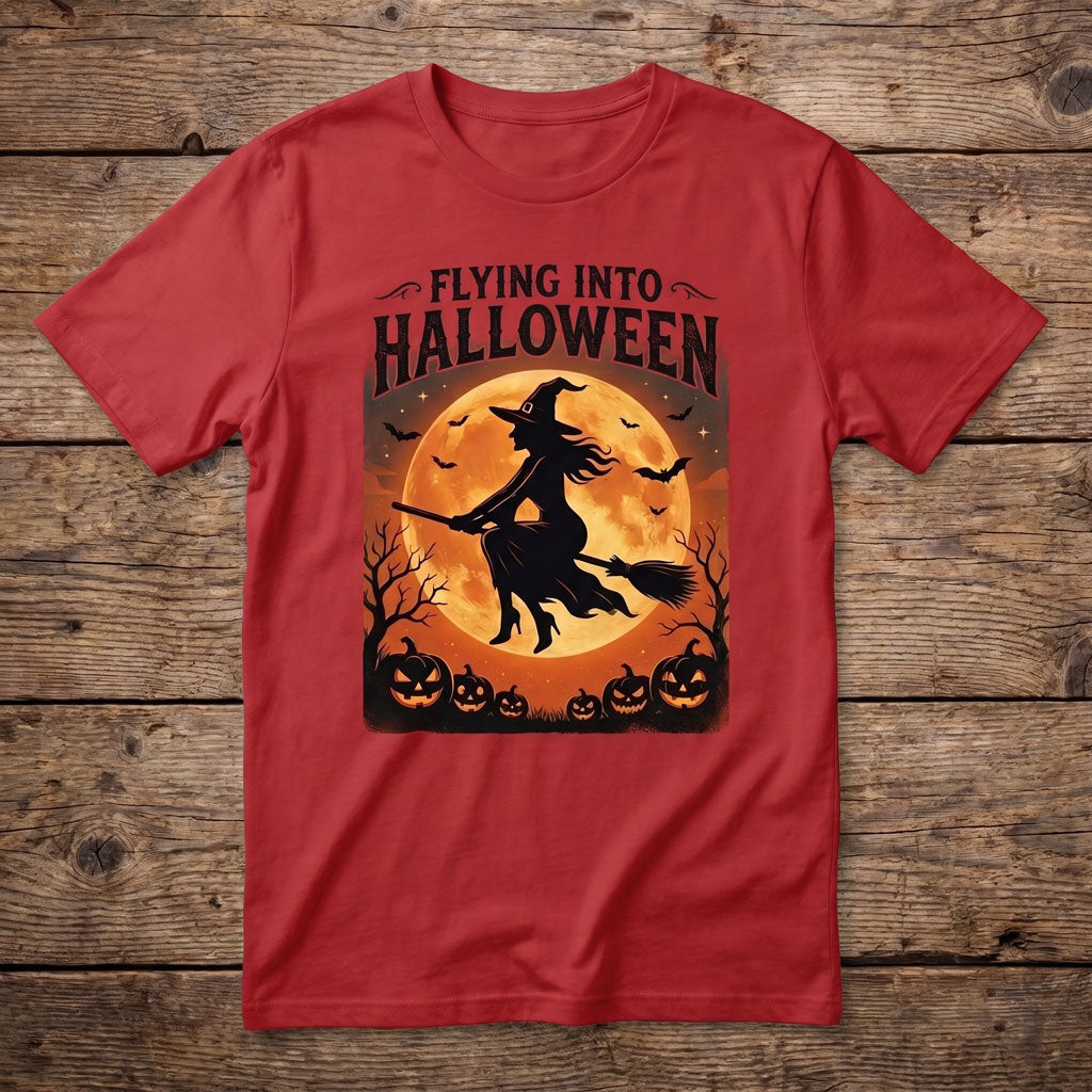 Halloween Witch Flight WN2107001CL Unisex T-shirt