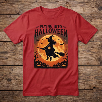Halloween Witch Flight WN2107001CL Unisex T-shirt