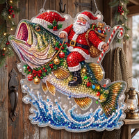Santa Riding Bass