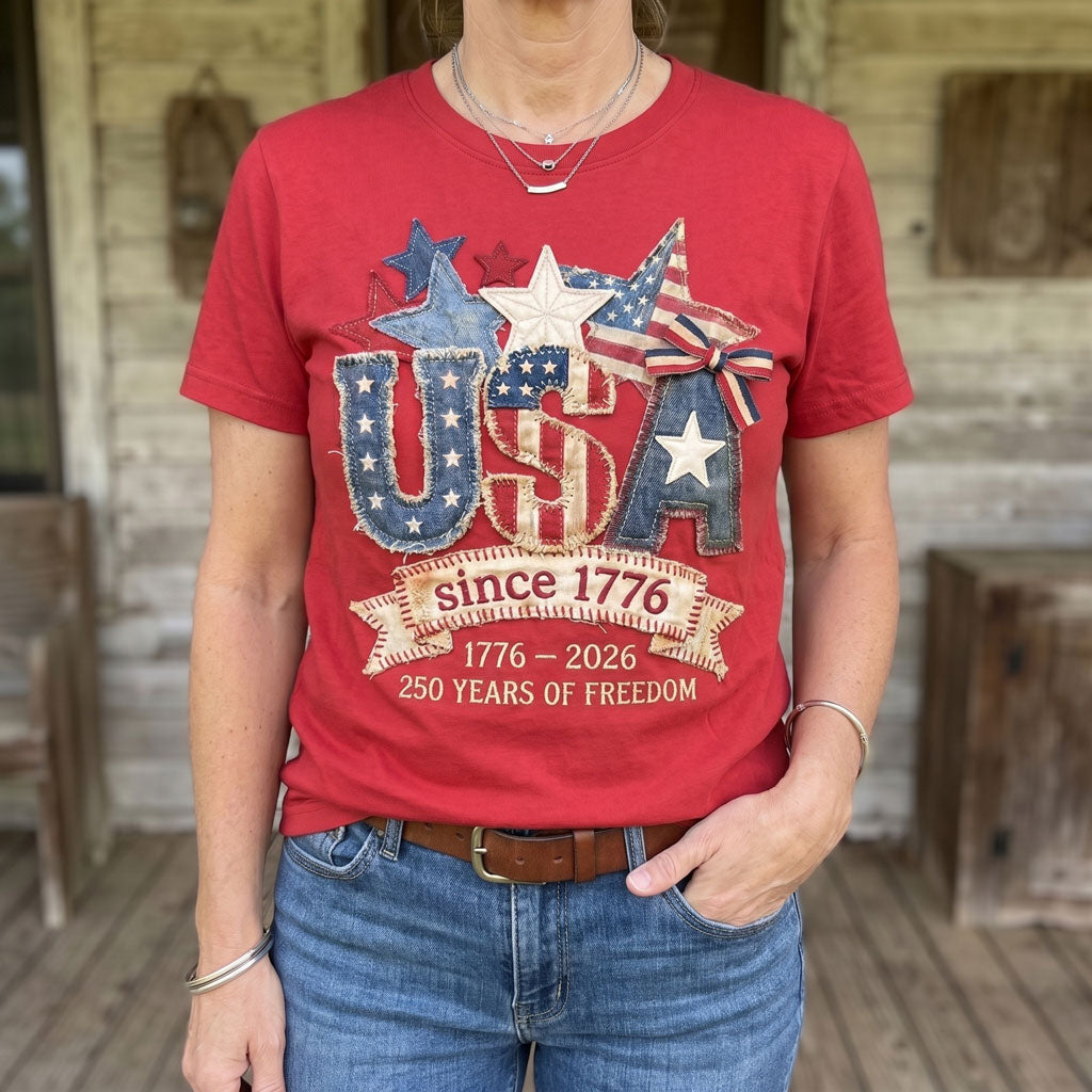 USA Since 1776 – 250 Years Of Freedom Patriotic Heritage WN2906003CL Unisex T-shirt