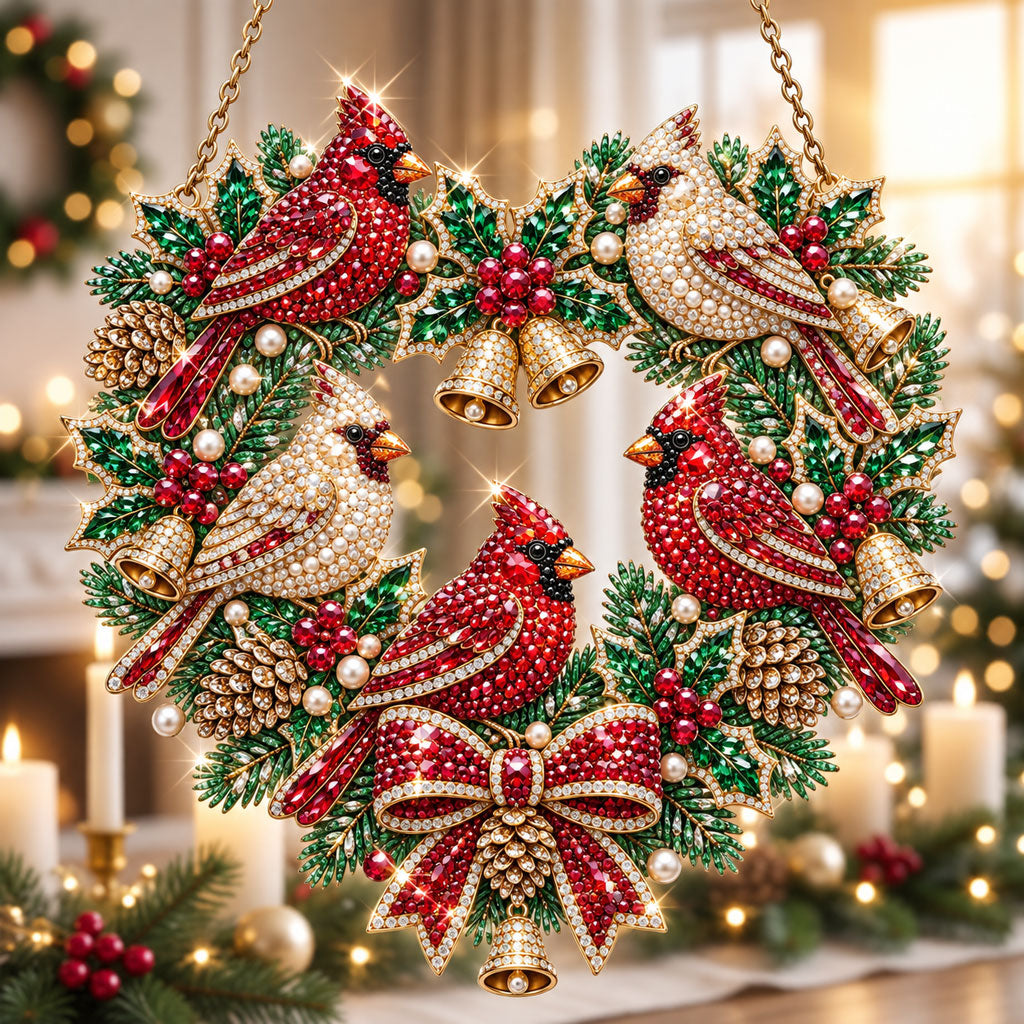 🔥 Limited Time 70% OFF - 🎄💎 Christmas Crystal Suncatcher Craft Kit – Festive DIY Hanging Decor