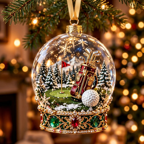 Golf Snow Globe XR1710012CL Christmas Ornament