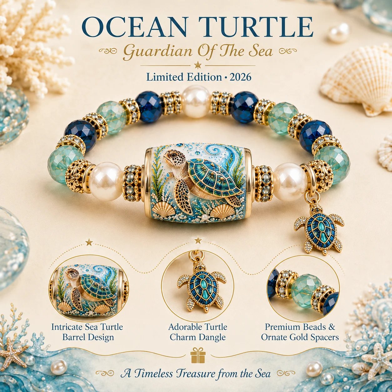 💥 Last Day 50% OFF – 🌊 Ocean Guardian Bracelet Collection