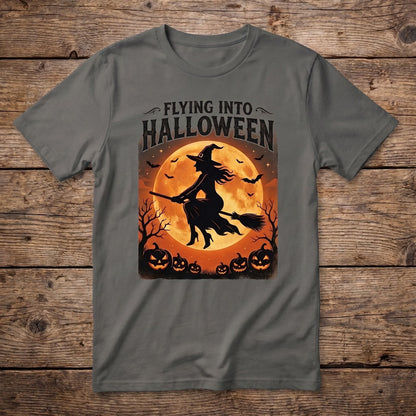 Halloween Witch Flight WN2107001CL Unisex T-shirt