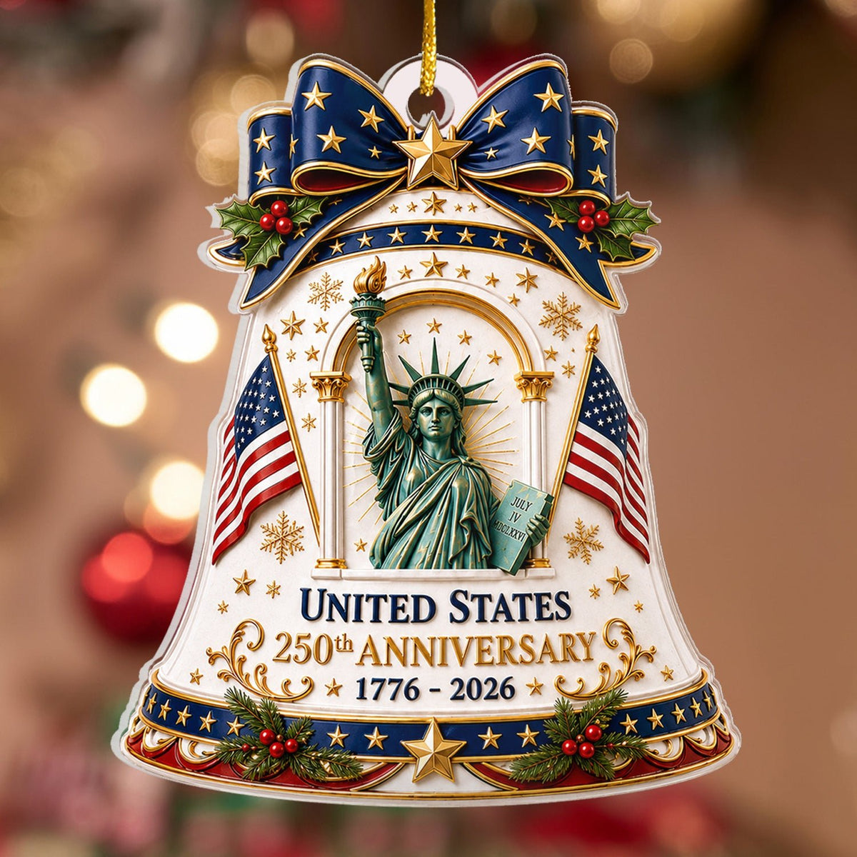 Celebrate America 250 XR2110003CL Christmas Ornament