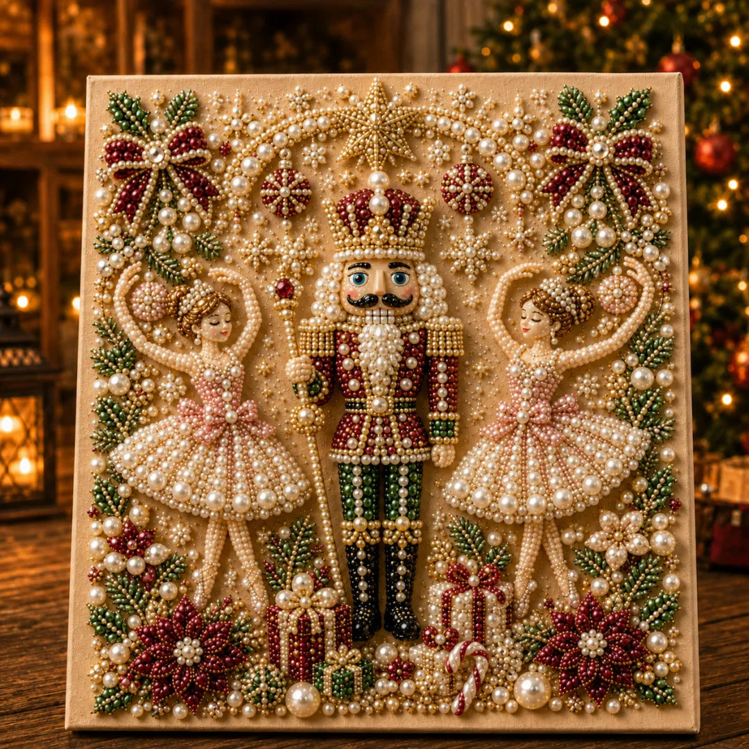 🎄🎅 Premium 3D Pearl Christmas Wall Art Kit