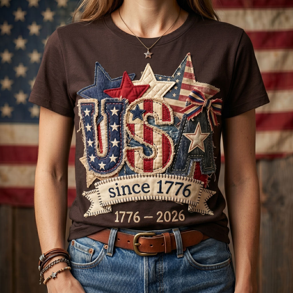 Vintage USA Since 1776 – 250th Anniversary Patriotic WN2906006CL Unisex T-shirt