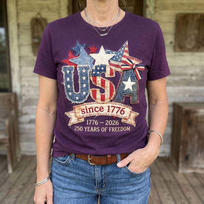 USA Since 1776 – 250 Years Of Freedom Patriotic Heritage WN2906003CL Unisex T-shirt