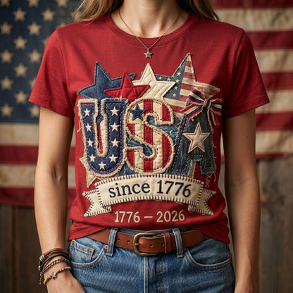 Vintage USA Since 1776 – 250th Anniversary Patriotic WN2906006CL Unisex T-shirt