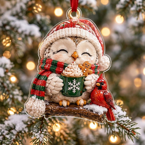 Owl Hot Cocoa XR1710045CL Christmas Ornament