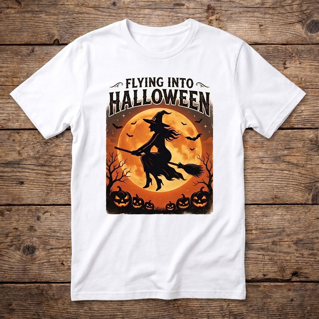 Halloween Witch Flight WN2107001CL Unisex T-shirt