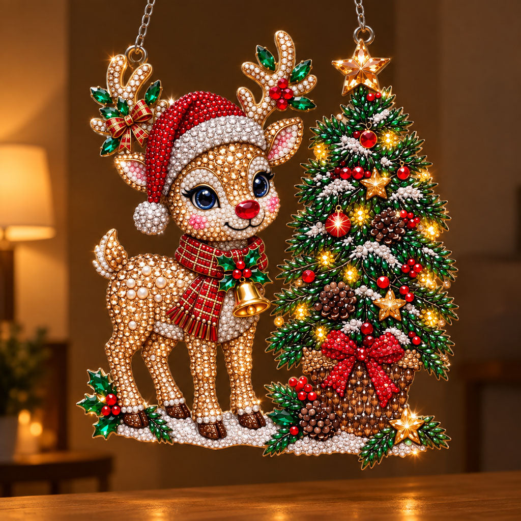🔥 Limited Time 70% OFF - 🦉✨ Winter Owl Crystal Art Hanging Kit – Sparkling DIY Christmas Decor
