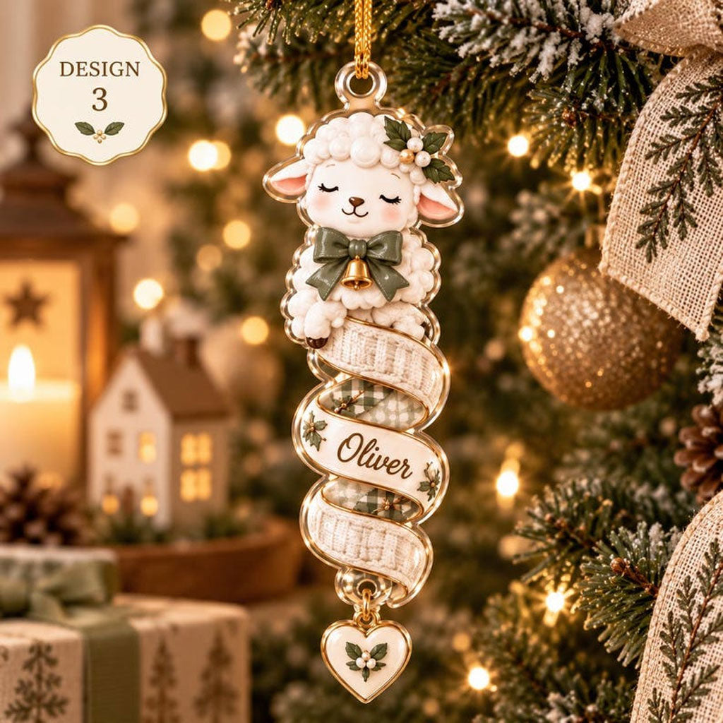 Personalized Christmas Animal And Angel XR1610015CL Christmas Ornament