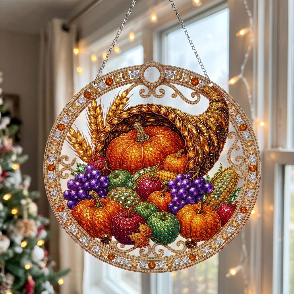 Thanksgiving Cornucopia Diamond Art Hanging Ornament Kit