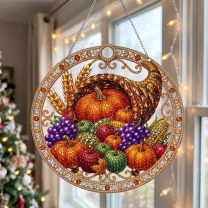Thanksgiving Cornucopia Diamond Art Hanging Ornament Kit