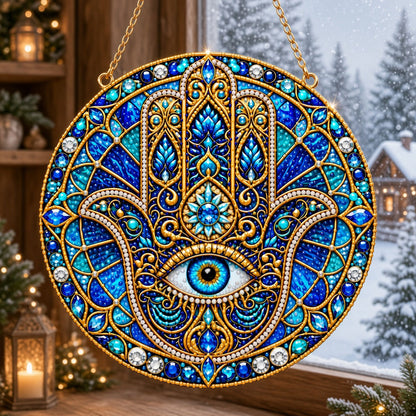 Mystical Hamsa Diamond Art Hanging Ornament Kit
