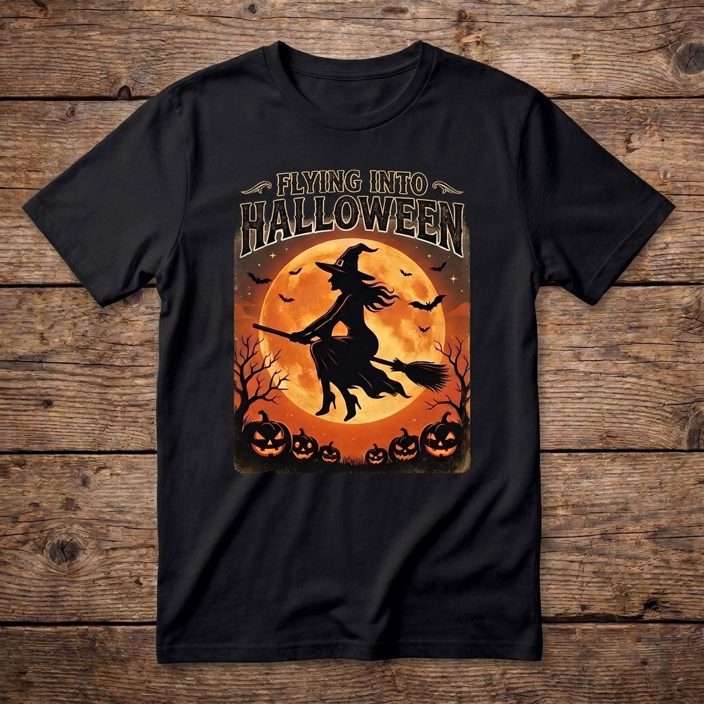 Halloween Witch Flight WN2107001CL Unisex T-shirt