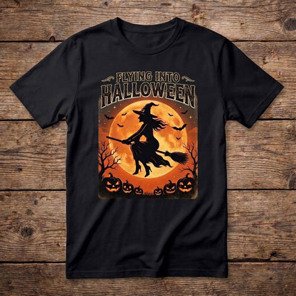 Halloween Witch Flight WN2107001CL Unisex T-shirt