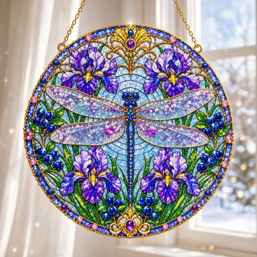 Enchanted Dragonfly Diamond Art Hanging Ornament Kit