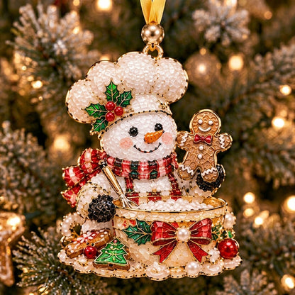 Snowman Chef Gingerbread XR2210002CL Christmas Ornament