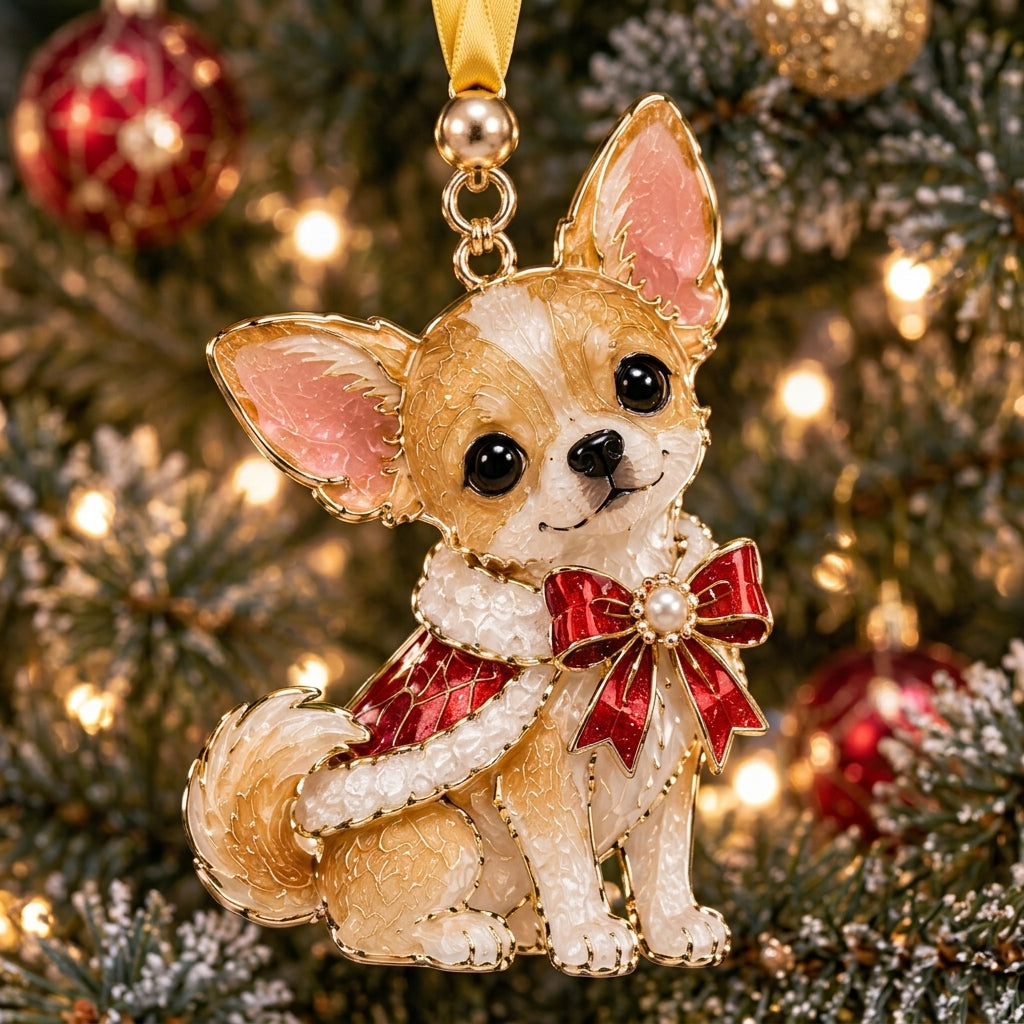 Christmas Chihuahua XR2110006CL Christmas Ornament