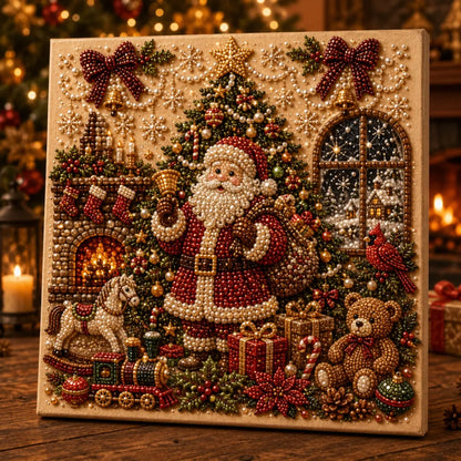 🎄🎅 Premium 3D Pearl Christmas Wall Art Kit