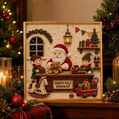 🎄🎅 Premium 3D Pearl Christmas Wall Art Kit
